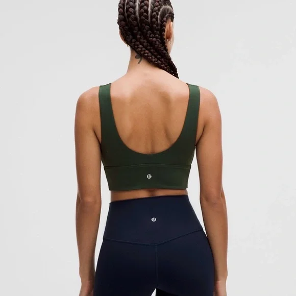 lululemon athletica Deep Green Scoop-Back Sports Bra - Picture 3 of 7